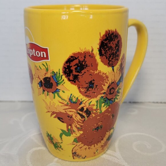 Lipton Brand Tea Mug Collectible Sunflower RARE - Picture 1 of 8